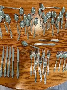 Vintage My Rose Oneida Community Stainless steel flatware